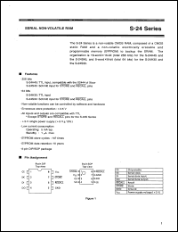 S-24H30IF10 datasheet: Serial non-volatile RAM S-24H30IF10