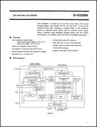 S-4525BACG datasheet: Dot matrix LCD driver S-4525BACG