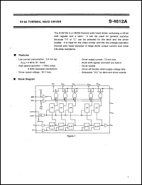 S-4612A datasheet: 64-bit thermal head driver S-4612A