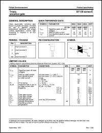 BT139-800E datasheet: Triacs sensitive gate BT139-800E