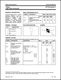 BT139-500H datasheet: Triacs high noise immunity BT139-500H