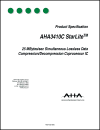 AHA3410C-025PQC datasheet: Comprocessor/decompressor IC AHA3410C-025PQC