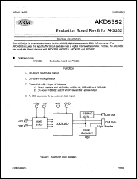 AKD5352 datasheet: Evaluation board AKD5352