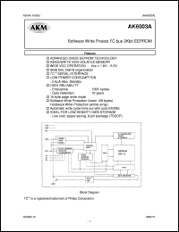 AK6003A datasheet: EEPROM AK6003A