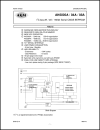AK6004AV datasheet: CMOS EEPROM AK6004AV