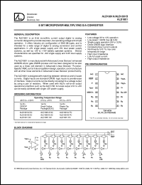 ALD1801PC datasheet: Micropower multiplying D/A converter ALD1801PC