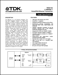 78Q2132 datasheet: HomePNA/inthernet transceiver 78Q2132