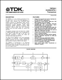 78P2241-IGT datasheet: Transceiver 78P2241-IGT