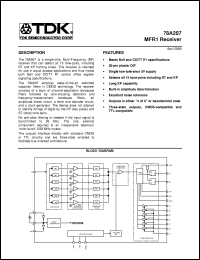 78A207-CP datasheet: MFR1 receiver 78A207-CP