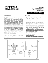 78P7200 datasheet: Transceiver 78P7200