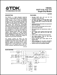 73K322L-IP datasheet: Single-chip modem 73K322L-IP