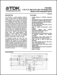 73K222BL-IGT datasheet: Modem with integrated hybrid 73K222BL-IGT