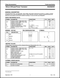 BU2508AW datasheet: Silicon Diffused Power Transistor BU2508AW