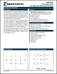 SMF05CTC datasheet: TVS diode array SMF05CTC