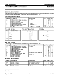 BU2520AX datasheet: Silicon Diffused Power Transistor BU2520AX