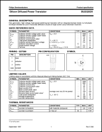 BU2520DX datasheet: Silicon Diffused Power Transistor BU2520DX