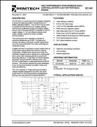 SC1401ISS.TR datasheet: High performance synchronous buck controller SC1401ISS.TR