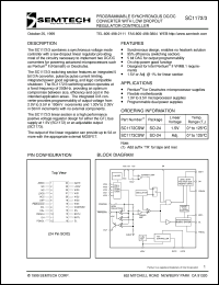 SC1173CSW.TR datasheet: Adjustable programmable synchronous DC/DC  converter SC1173CSW.TR