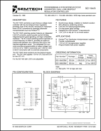 SC1165CSW.TR datasheet: Adjustable programmable synchronous DC/DC  controller SC1165CSW.TR