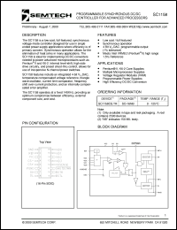 SC1158CS.TR datasheet: Programmable synchronous DC/DC  controller SC1158CS.TR