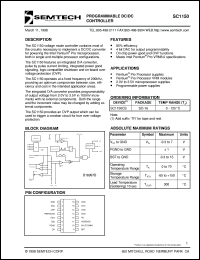 SC1150CS.TR datasheet: Programmable DC/DC controller SC1150CS.TR