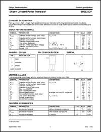 BU2525DF datasheet: Silicon Diffused Power Transistor BU2525DF