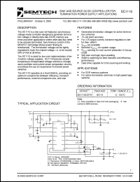 SC1110CSTR datasheet: Sink and source DC/DC controller SC1110CSTR