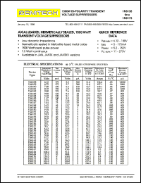 1N6166 datasheet: 1500W BI-polarity transient voltage suppressor 1N6166