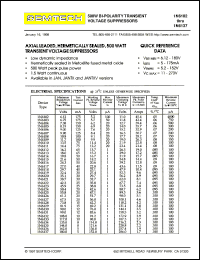 1N6131 datasheet: 500W BI-polarity transient voltage suppressor 1N6131