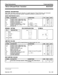 BU2725AX datasheet: Silicon Diffused Power Transistor BU2725AX