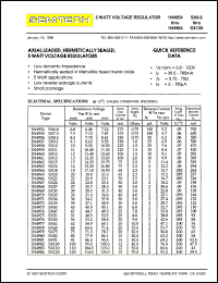 1N4974SX47 datasheet: 5 watt voltage regulator 1N4974SX47