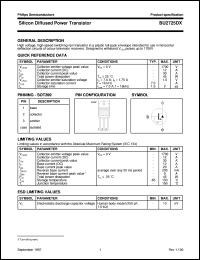 BU2725DX datasheet: Silicon Diffused Power Transistor BU2725DX