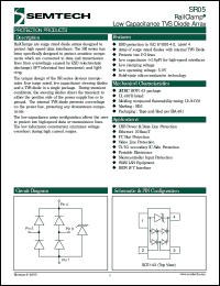 SR05.TG datasheet: Low capacitance TVS diode array SR05.TG