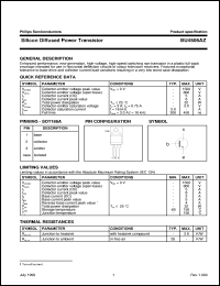 BU4506AZ datasheet: Silicon Diffused Power Transistor BU4506AZ