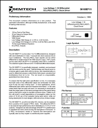 SK100EP111 datasheet: Low-voltage 1:10 differential SK100EP111