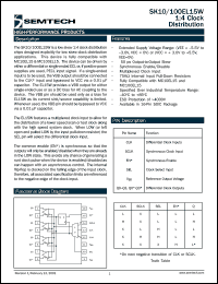 SK100EL15WD datasheet: 1:4 clock distribution SK100EL15WD