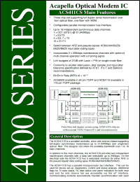 ACS9020 datasheet: Optical modem IC ACS9020