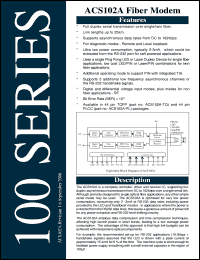 ACS102A-PL datasheet: Fiber modem ACS102A-PL