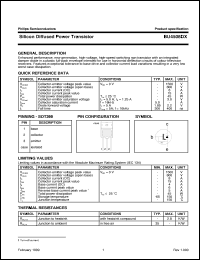 BU4508DX datasheet: Silicon Diffused Power Transistor BU4508DX