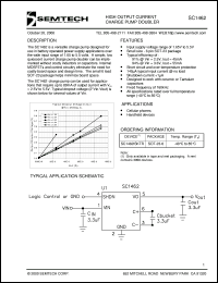 SC1462ISKTR datasheet: High output current charge pump doubler SC1462ISKTR