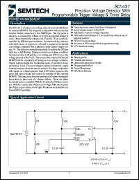 SC1437ISK-H45TR datasheet: Precision voltage detector SC1437ISK-H45TR