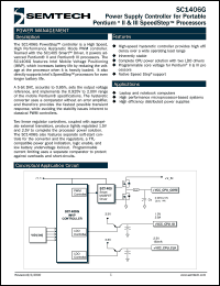 SC1406GCTSTR datasheet: Power supply controller SC1406GCTSTR
