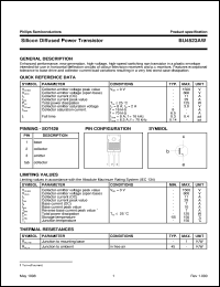 BU4523AW datasheet: Silicon Diffused Power Transistor BU4523AW