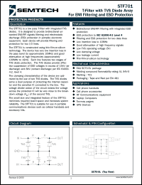 STF701TG datasheet: T-filter with TVS diode array STF701TG