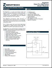 EVM649EVM datasheet: Octal pin electronics driver/receiver EVM649EVM