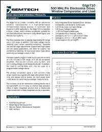 E710AHF datasheet: 500 MHz pin electronics driver E710AHF