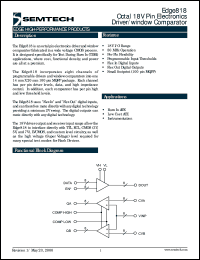 E818AHF datasheet: Octal 18V pin electronics driver E818AHF
