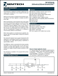 SC1531ACS.TR datasheet: 200 mA & 250 mA smart LDOs SC1531ACS.TR