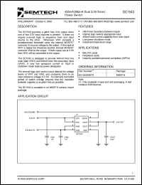 SC1543IMSTR datasheet: 400 mA/200 mA dual 3.3V smart power switch SC1543IMSTR