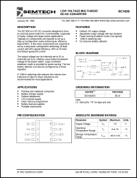 SC1630CSTR datasheet: Low voltage multi-mode DC-DC converter SC1630CSTR